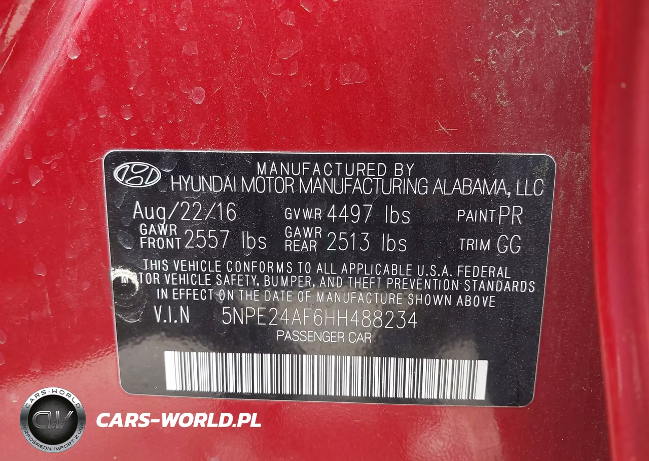 2017 Hyundai Sonata Se VIN:5NPE24AF6HH488234 - 9