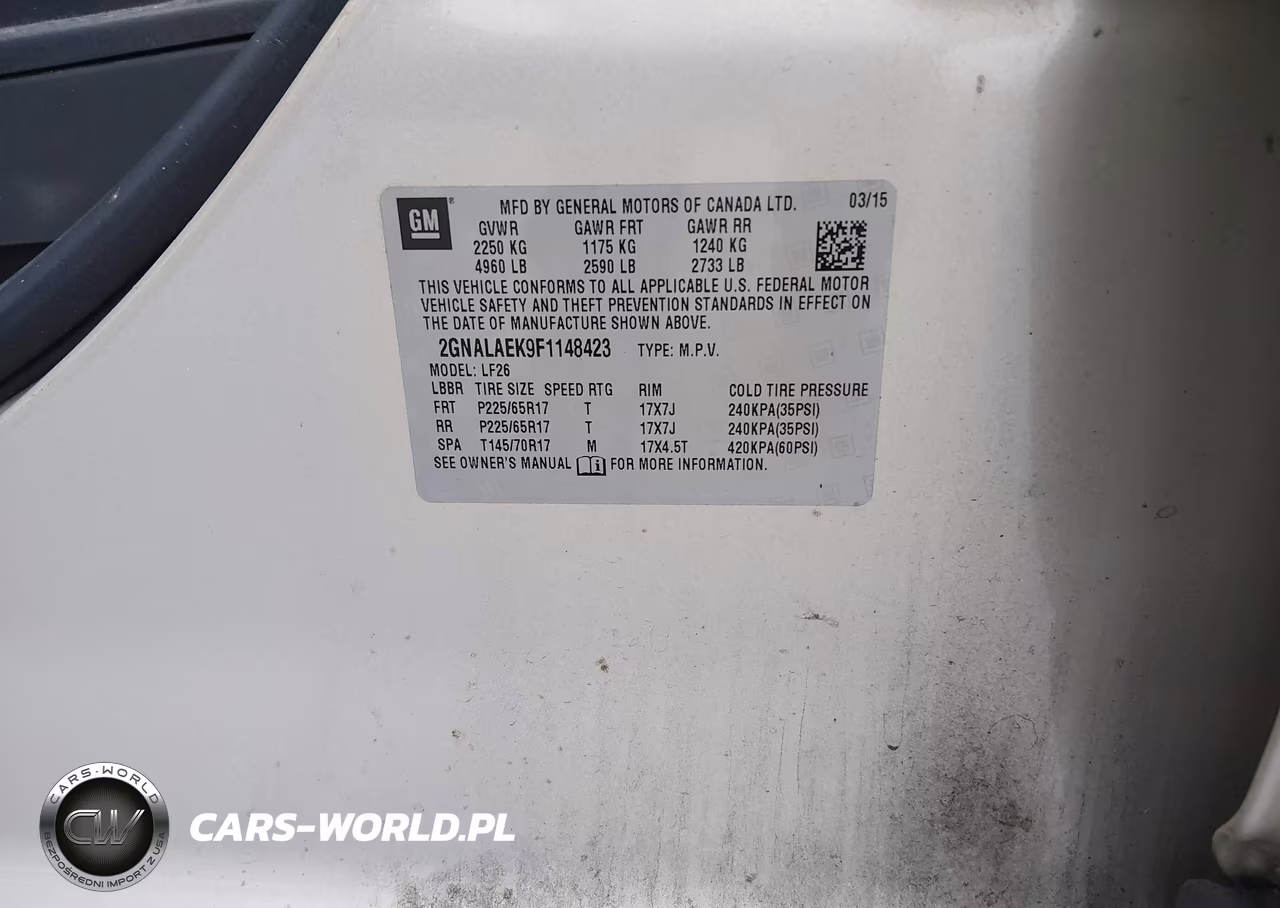 2015 Chevrolet Equinox Ls VIN:2GNALAEK9F1148423 - 9