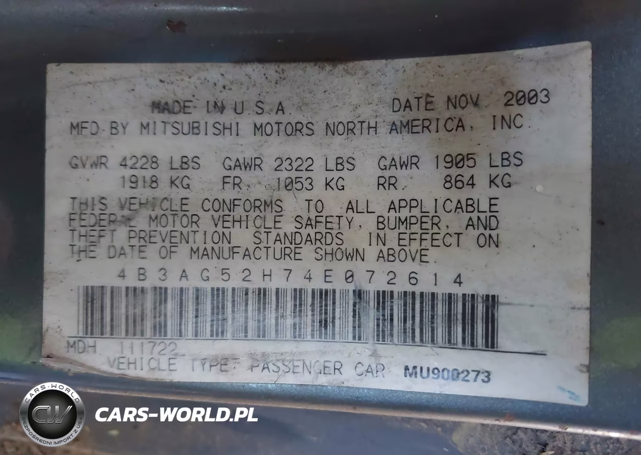 2004 Dodge Stratus R-T VIN:4B3AG52H74E072614 - 9