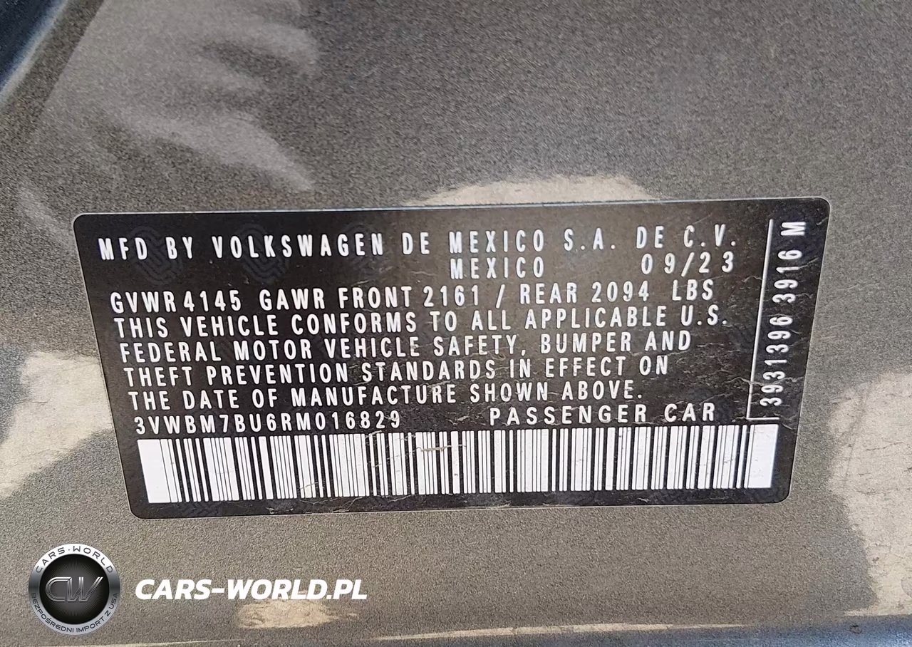 2024 Volkswagen Jetta 1.5T Sport VIN:3VWBM7BU6RM016829 - 9