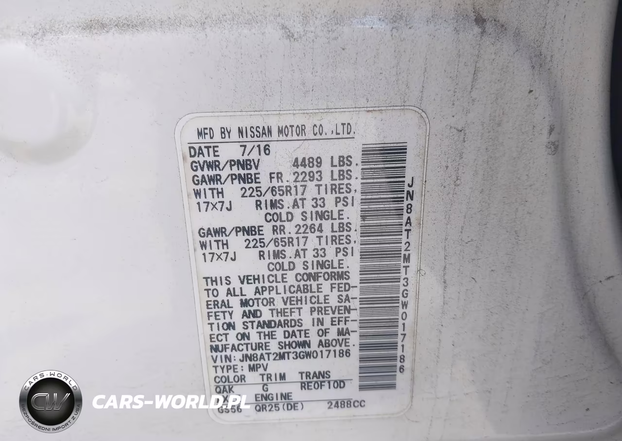 2016 Nissan Rogue S VIN:JN8AT2MT3GW017186 - 9