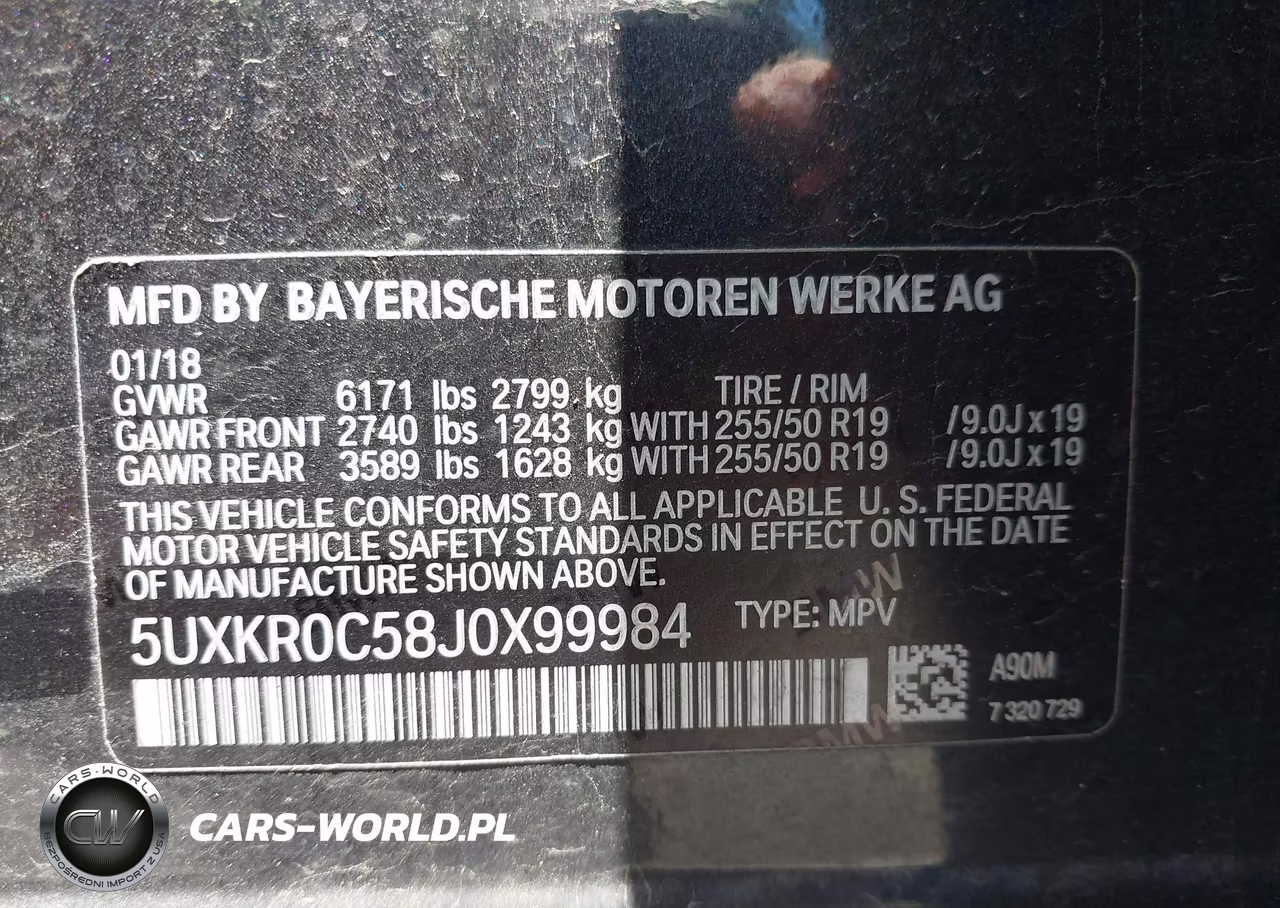 2018 BMW X5 xDrive35I VIN:5UXKR0C58J0X99984 - 9