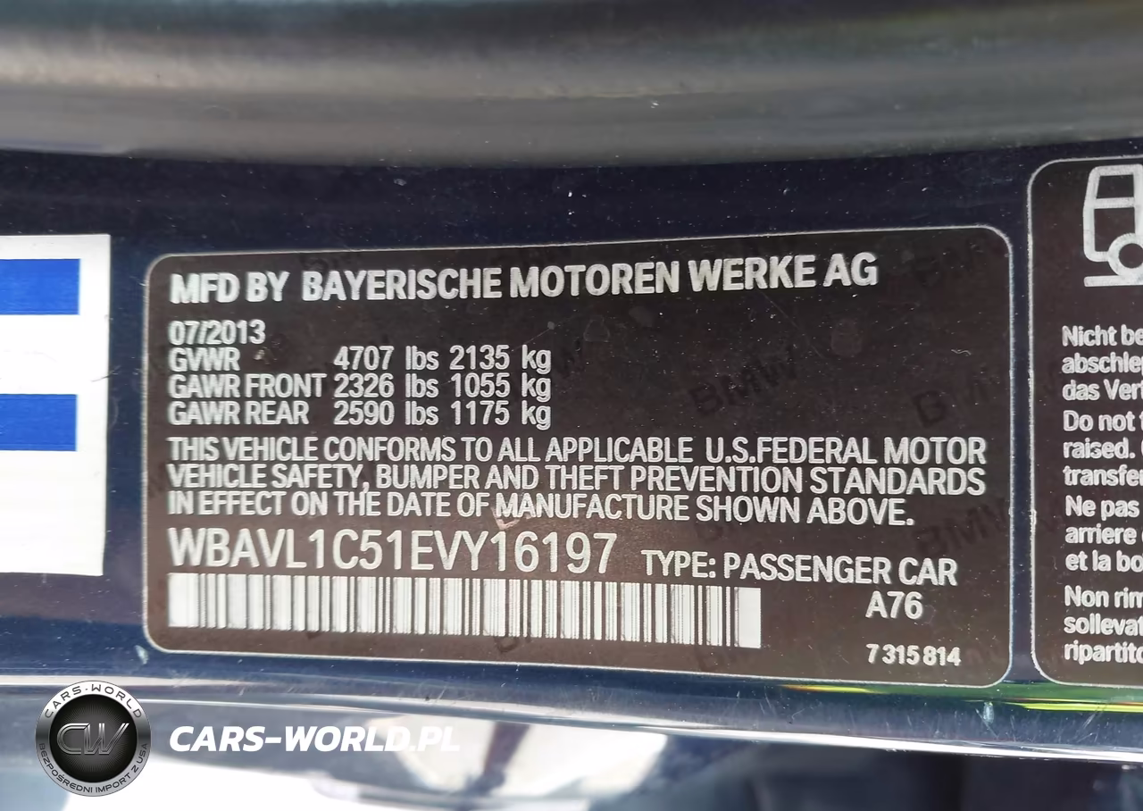 2014 BMW X1 xDrive28I VIN:WBAVL1C51EVY16197 - 9