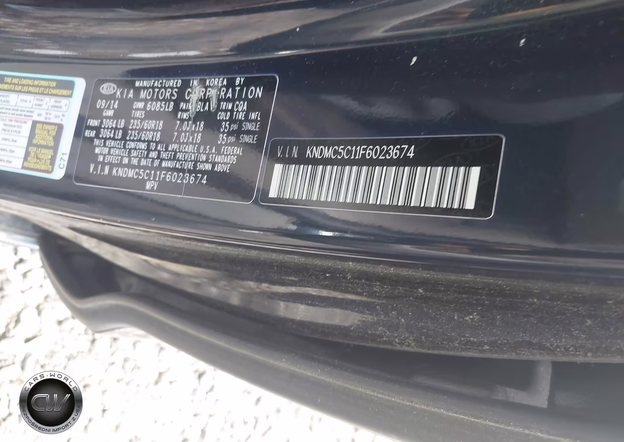 2015 Kia Sedona Ex VIN:KNDMC5C11F6023674 - 9