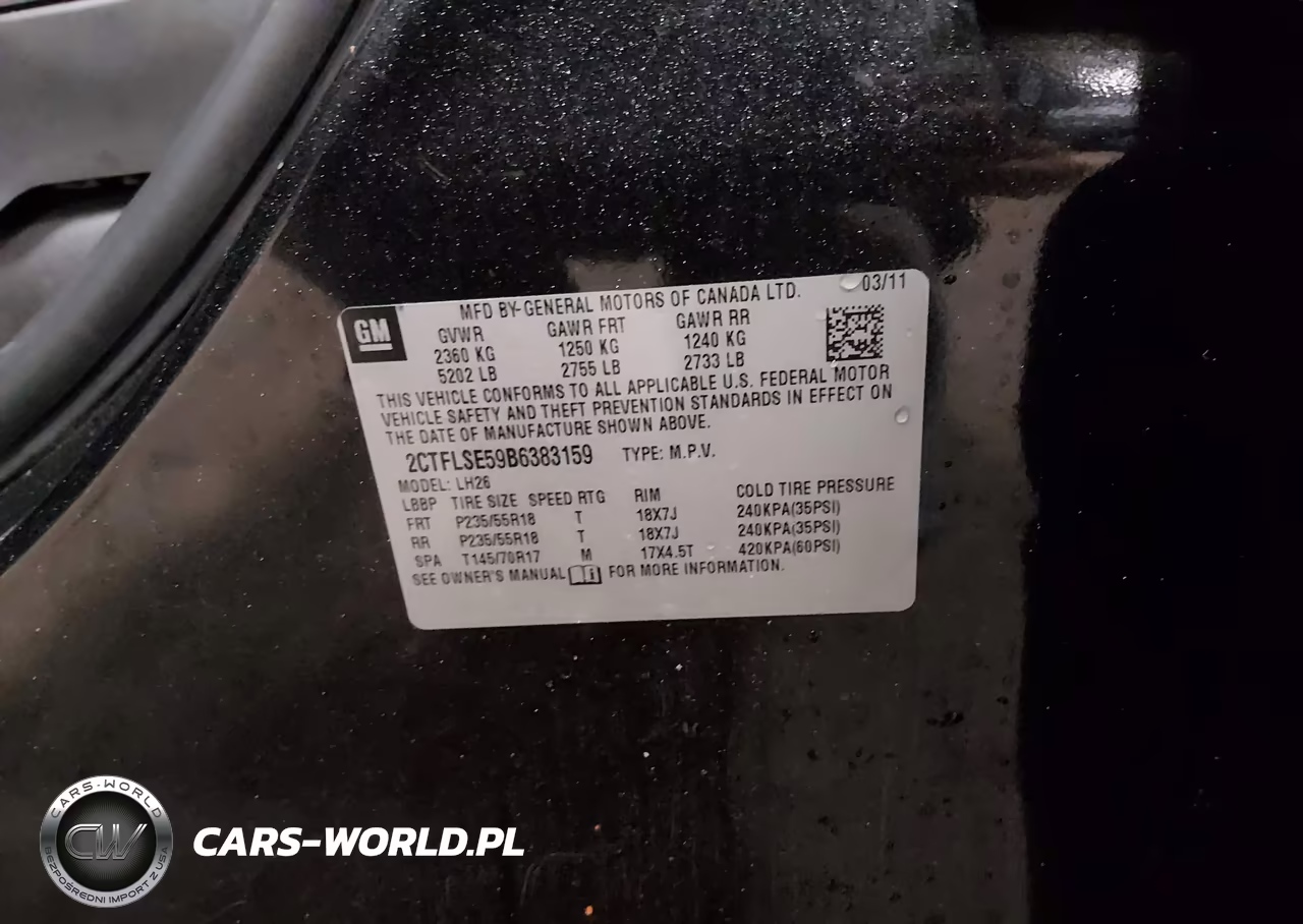 2011 GMC Terrain Sle-2 VIN:2CTFLSE59B6383159 - 9