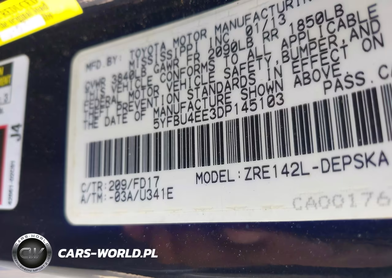 2013 Toyota Corolla S VIN:5YFBU4EE3DP145103 - 9
