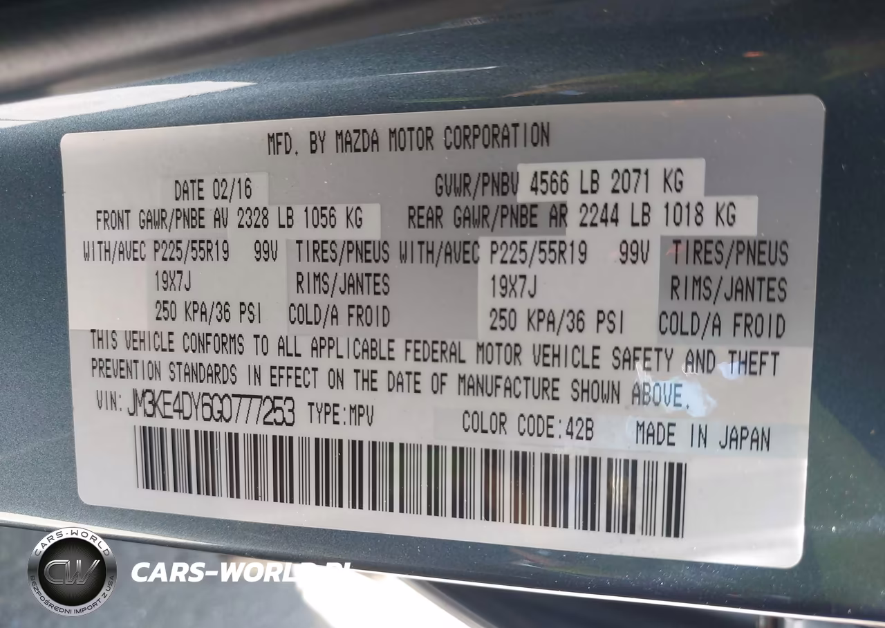 2016 Mazda Cx-5 Grand Touring VIN:JM3KE4DY6G0777253 - 9