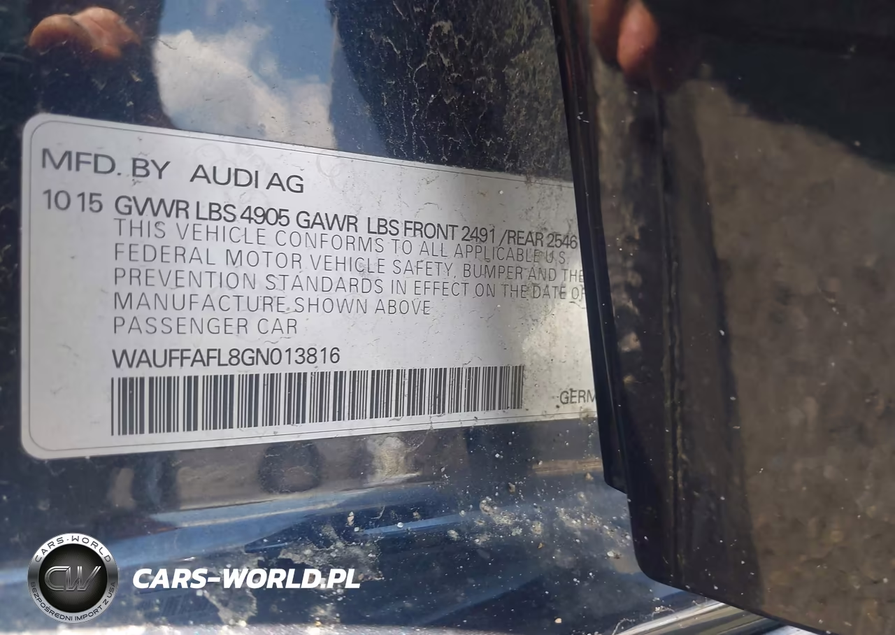 2016 Audi A4 Premium Plus VIN:WAUFFAFL8GN013816 - 9