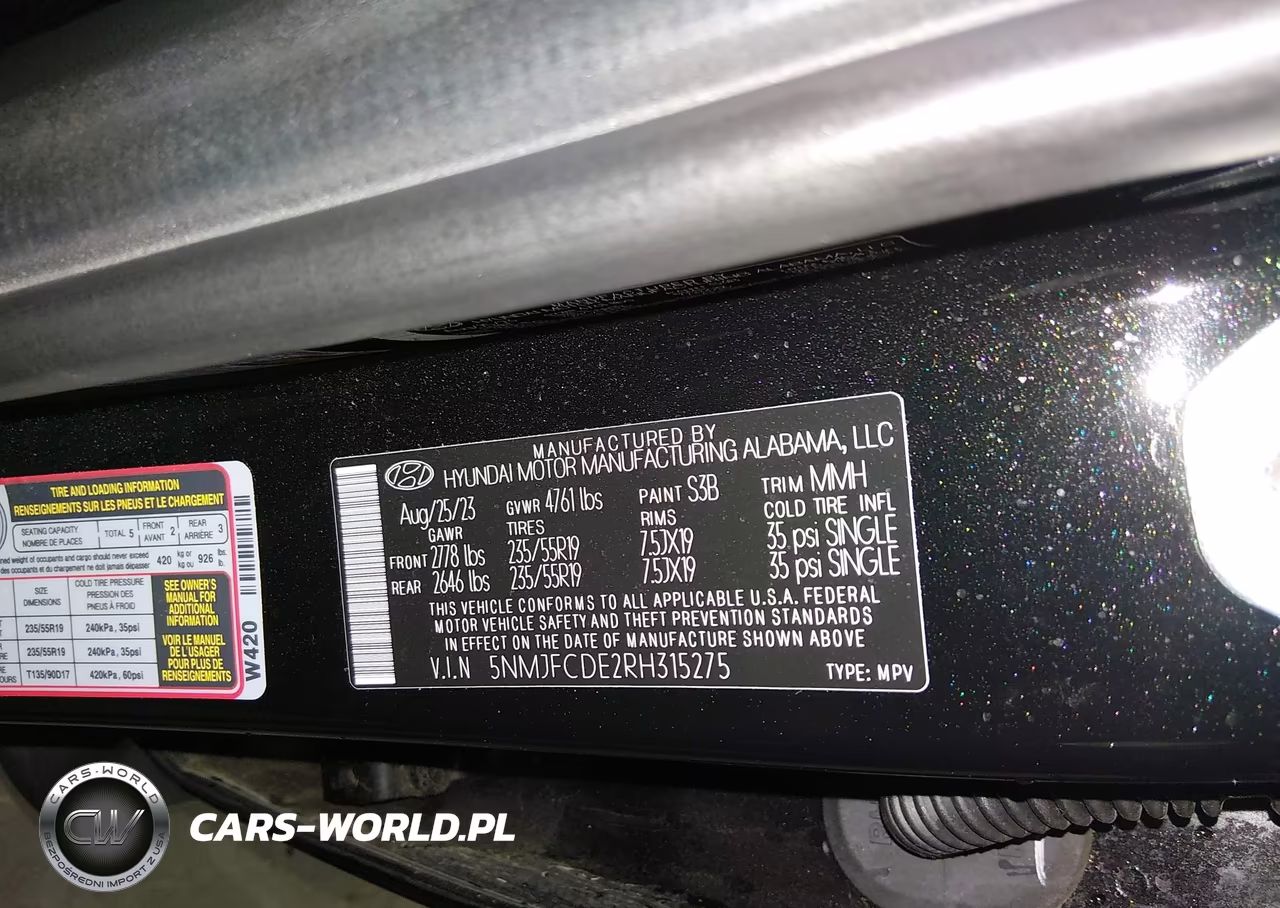 2024 Hyundai Tucson Sel VIN:5NMJFCDE2RH315275 - 9