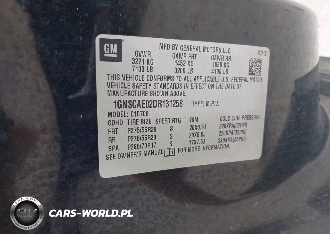 2013 Chevrolet Tahoe Ls VIN:1GNSCAE02DR131258 - 9