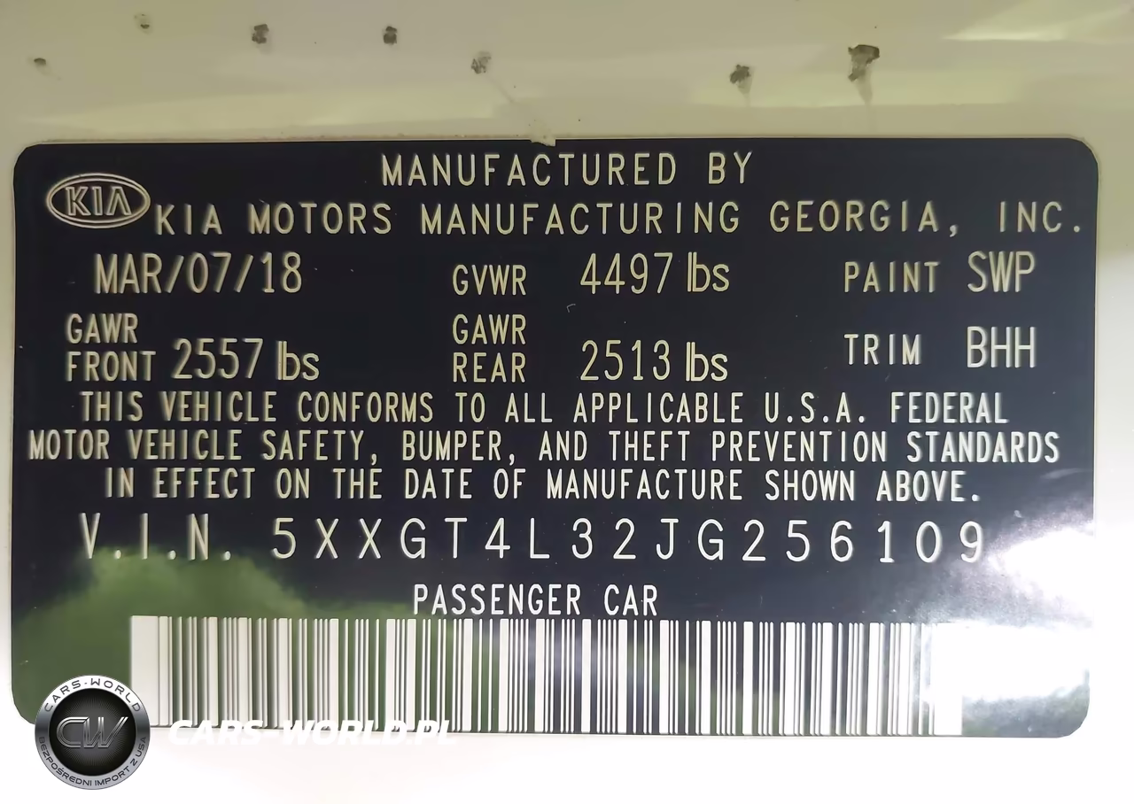 2018 Kia Optima Lx VIN:5XXGT4L32JG256109 - 9