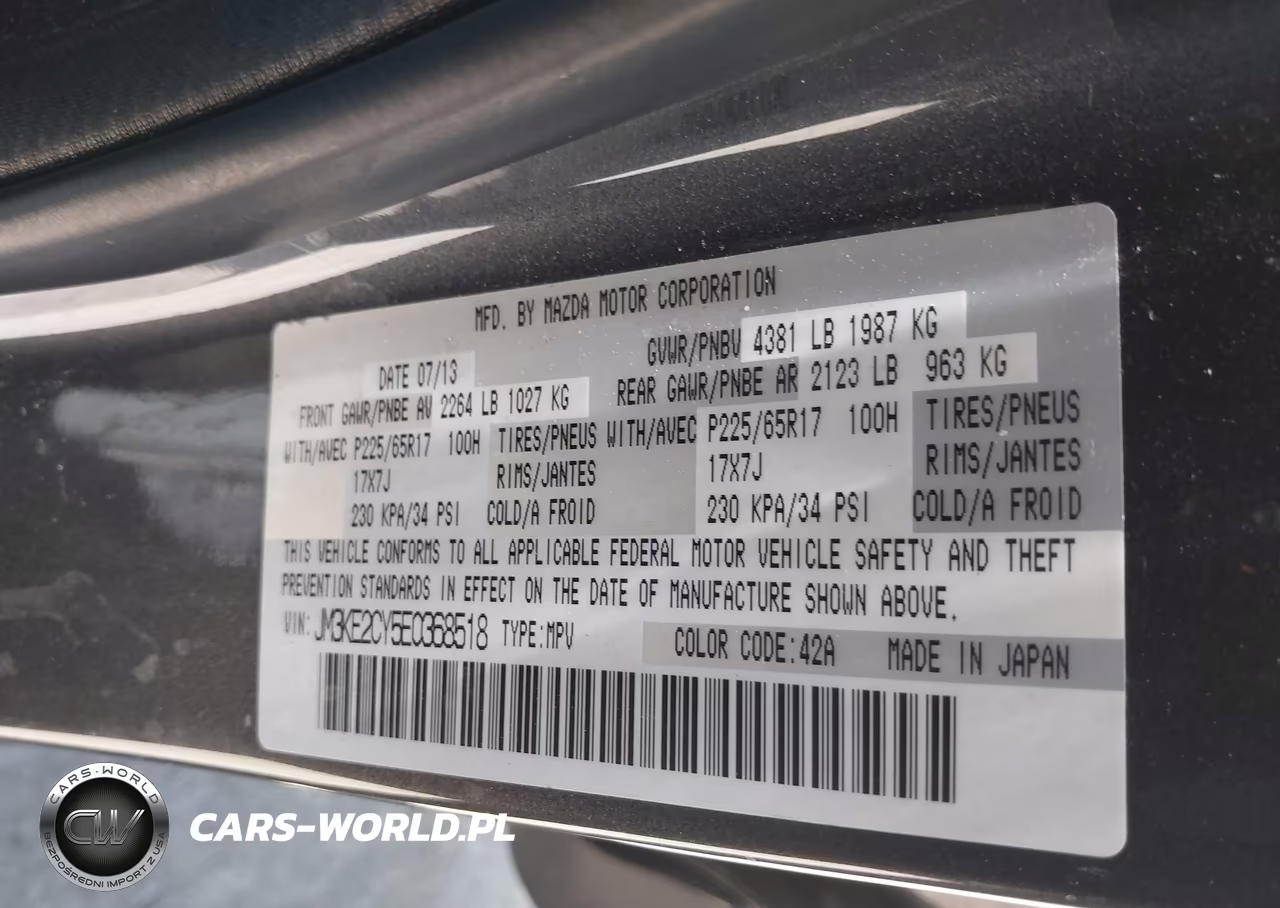 2014 Mazda Cx-5 Touring VIN:JM3KE2CY5E0368518 - 9