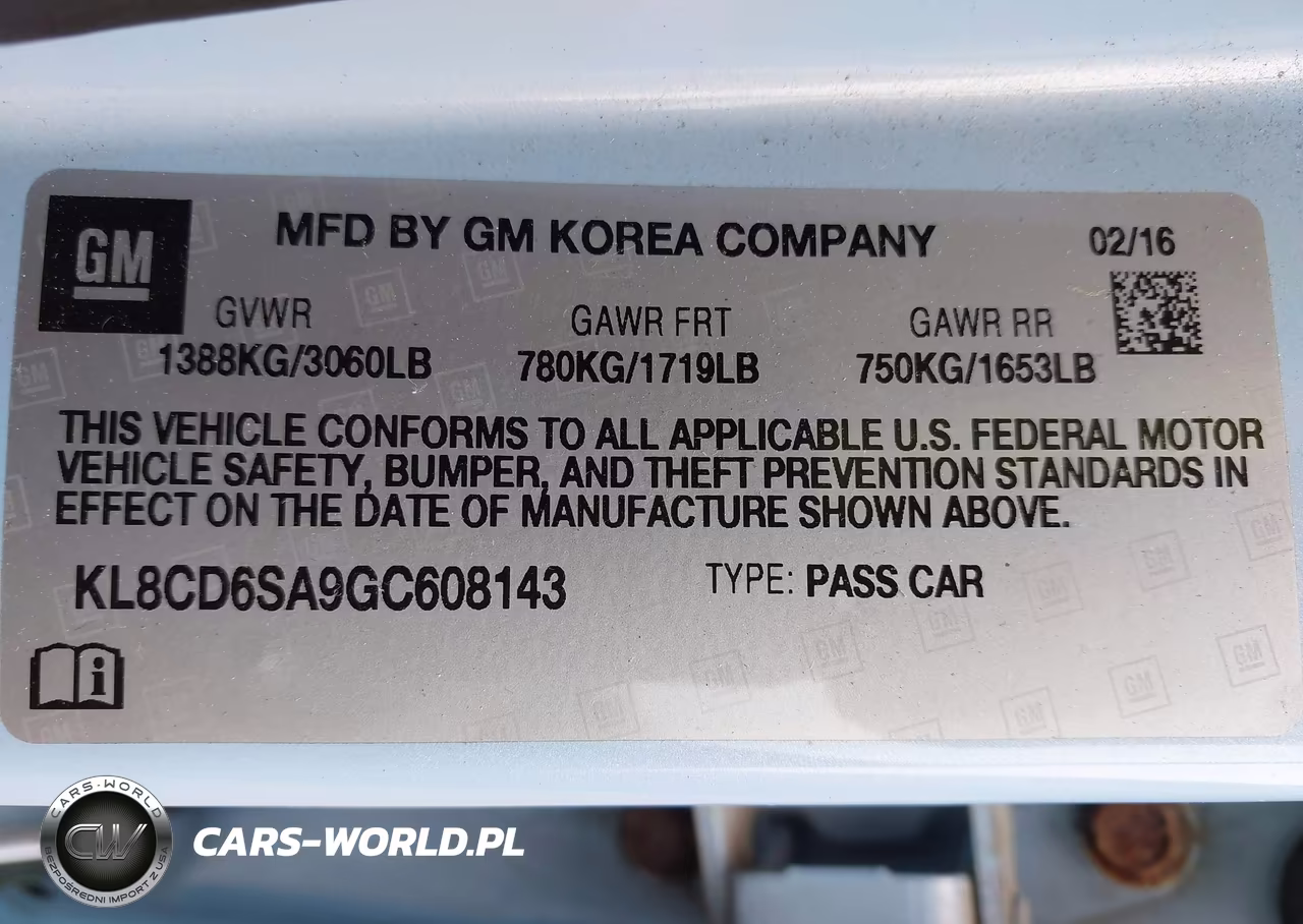 2016 Chevrolet Spark 1Lt Cvt VIN:KL8CD6SA9GC608143 - 9