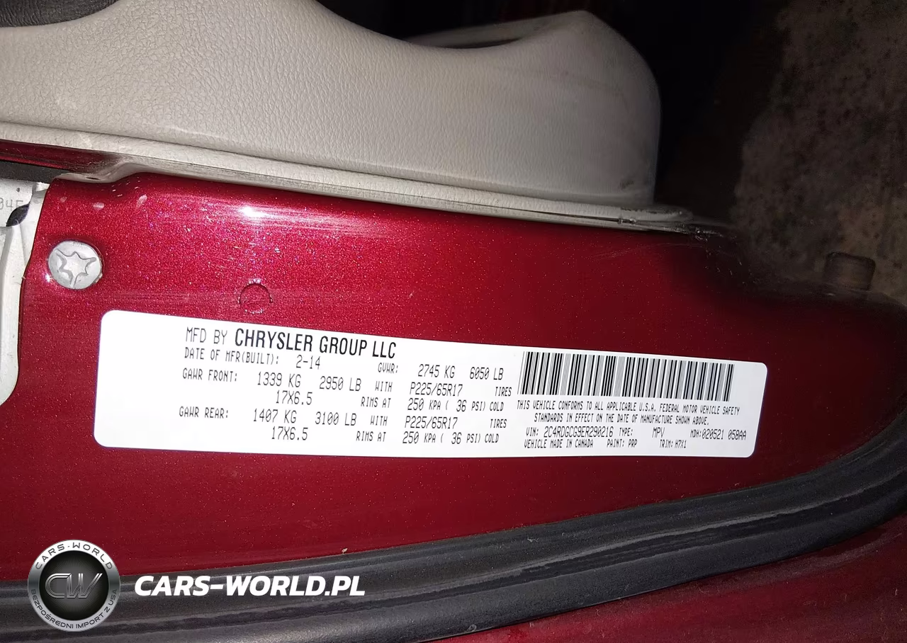 2014 Dodge Grand Caravan Sxt VIN:2C4RDGCG9ER290216 - 9