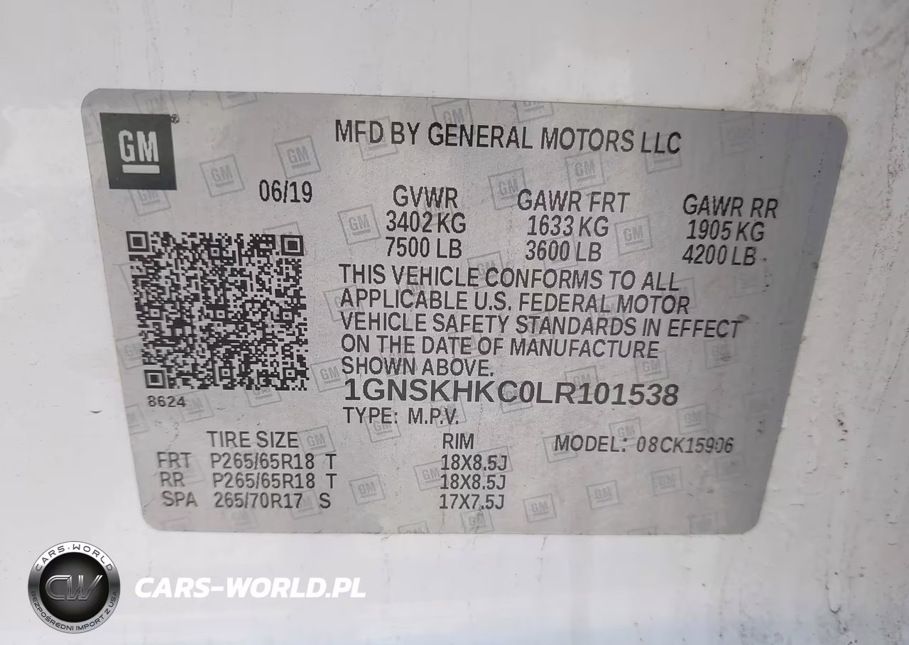 2020 Chevrolet Suburban 4Wd Lt VIN:1GNSKHKC0LR101538 - 9