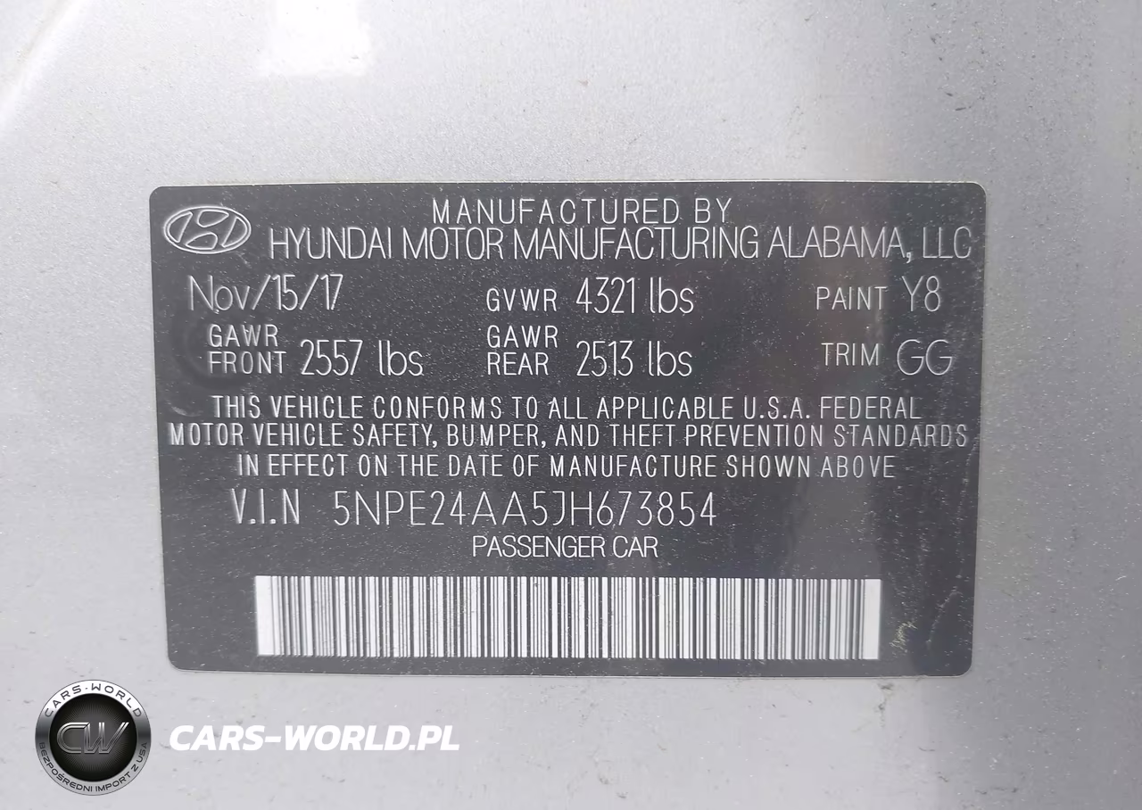 2018 Hyundai Sonata Eco VIN:5NPE24AA5JH673854 - 9