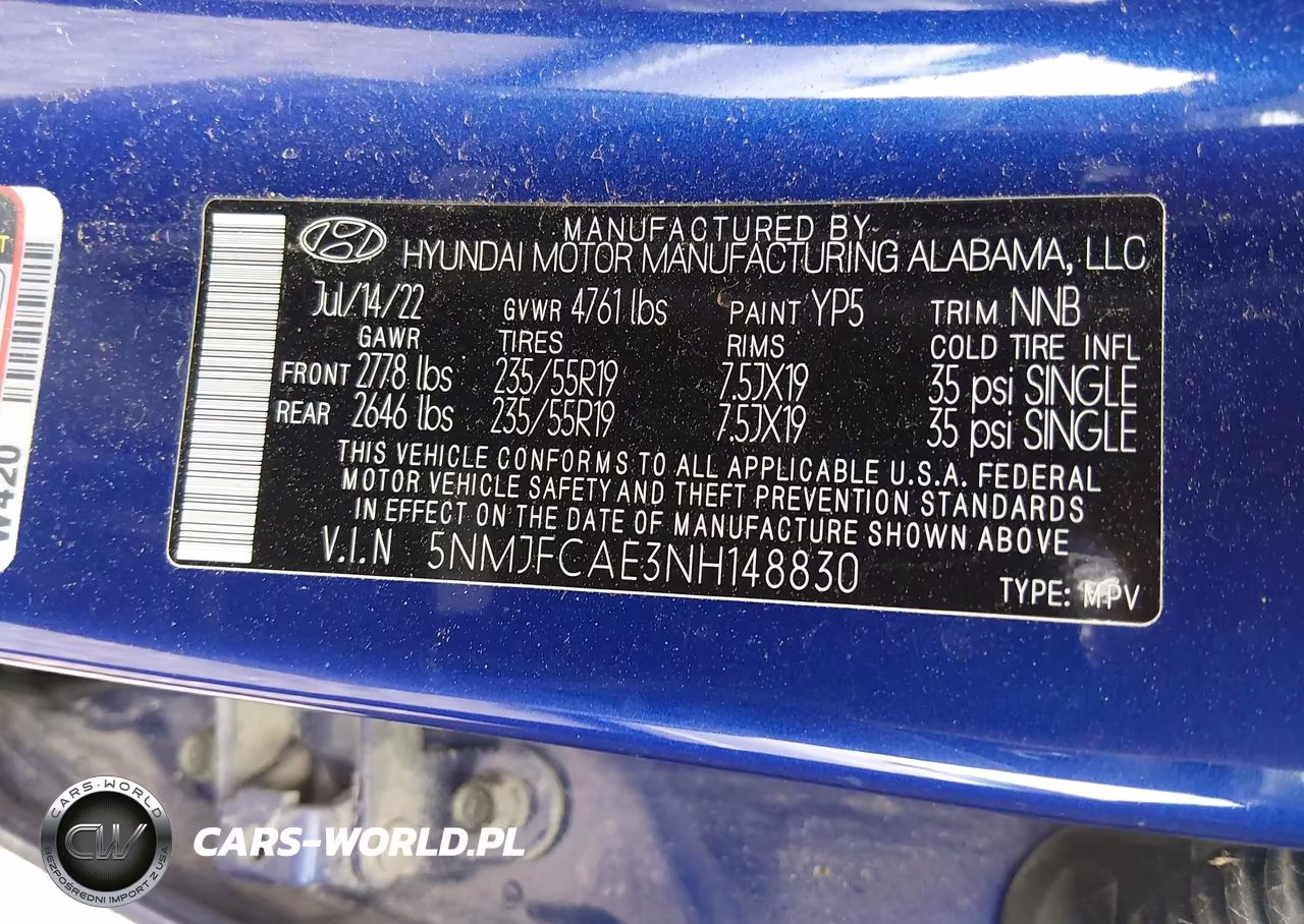 2022 Hyundai Tucson Sel VIN:5NMJFCAE3NH148830 - 9