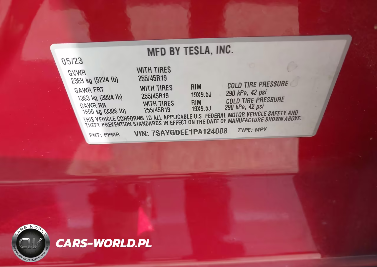 2023 Tesla Model Y Awd-Long Range Dual Motor All-Wheel Drive VIN:7SAYGDEE1PA124008 - 9