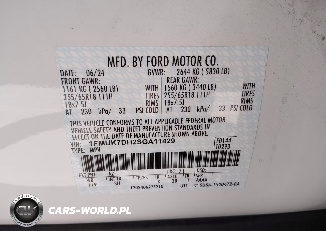 2025 Ford Explorer Active VIN:1FMUK7DH2SGA11429 - 9