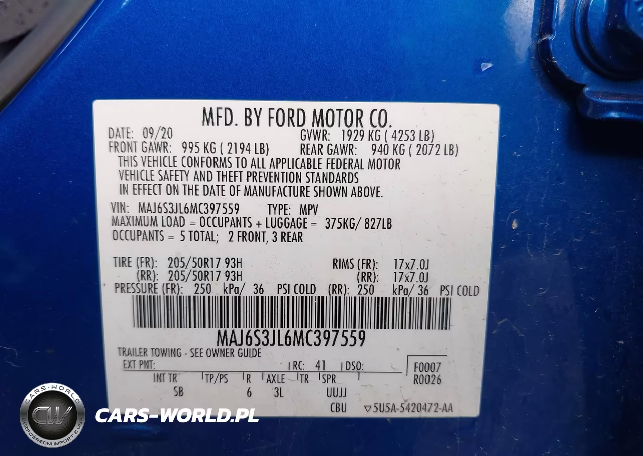 2021 Ford Ecosport Ses VIN:MAJ6S3JL6MC397559 - 9