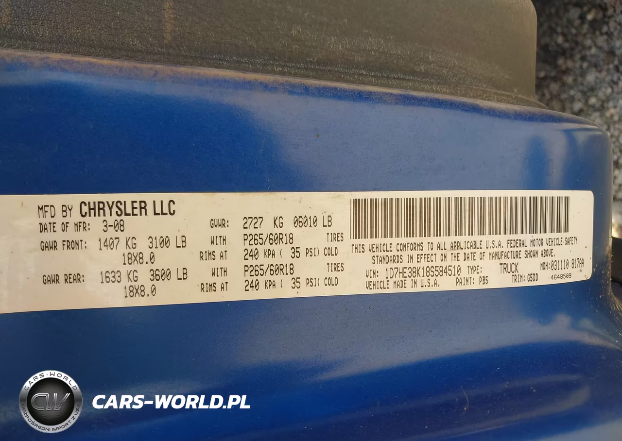 2008 Dodge Dakota Sxt-Bighorn-Lonestar VIN:1D7HE38K18S584510 - 9