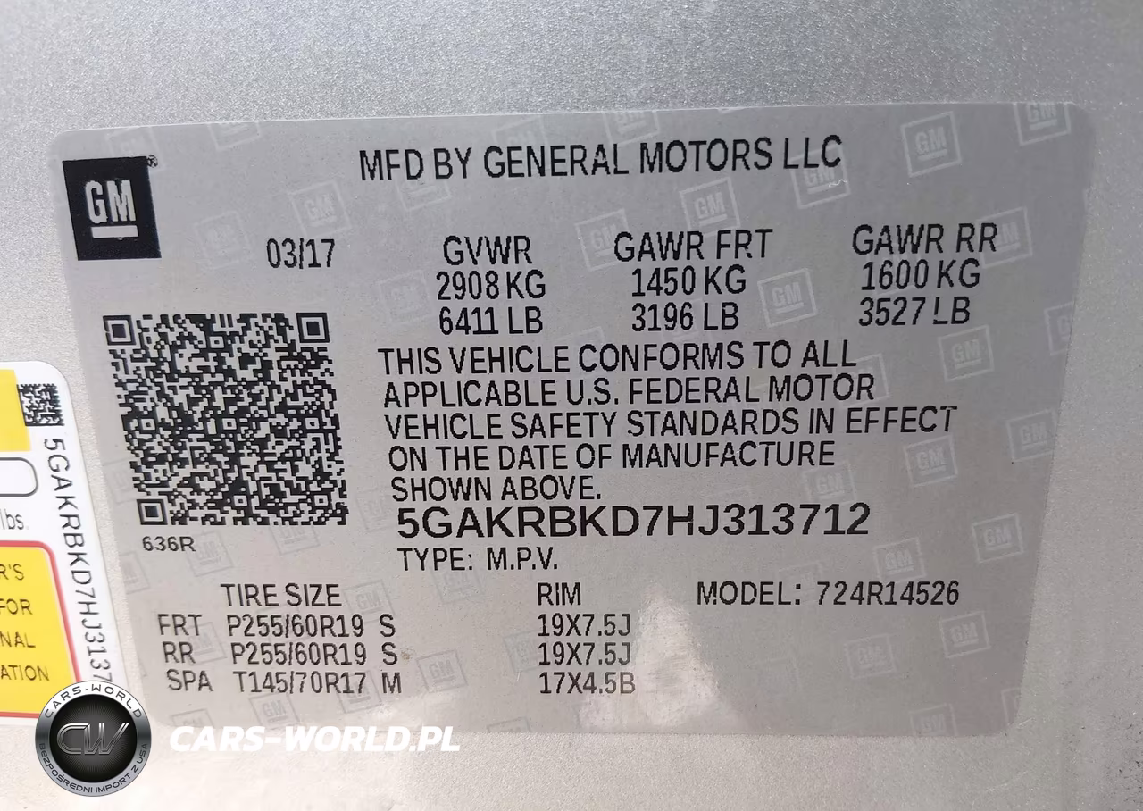 2017 Buick Enclave Leather VIN:5GAKRBKD7HJ313712 - 9