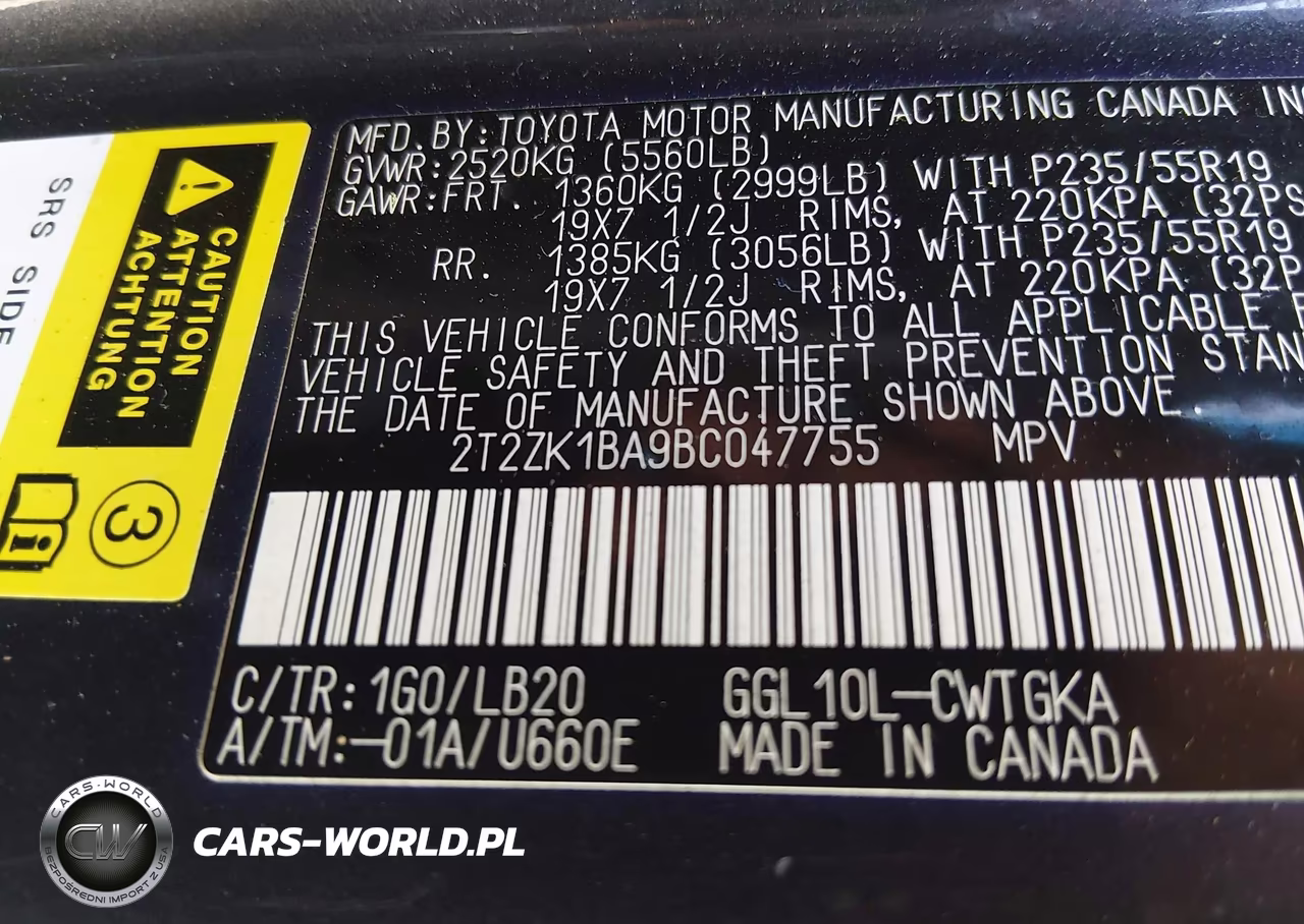 2011 Lexus Rx 350 VIN:2T2ZK1BA9BC047755 - 9