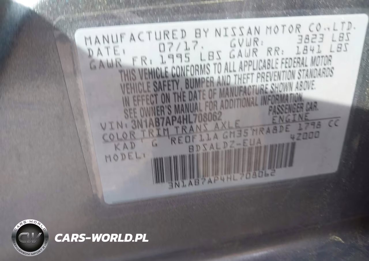 2017 Nissan Sentra Sv VIN:3N1AB7AP4HL708062 - 9