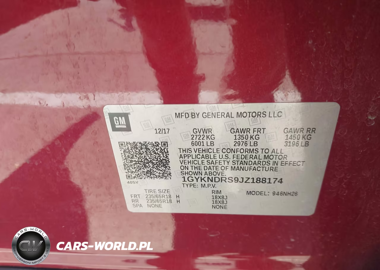 2018 Cadillac Xt5 Luxury VIN:1GYKNDRS9JZ188174 - 9