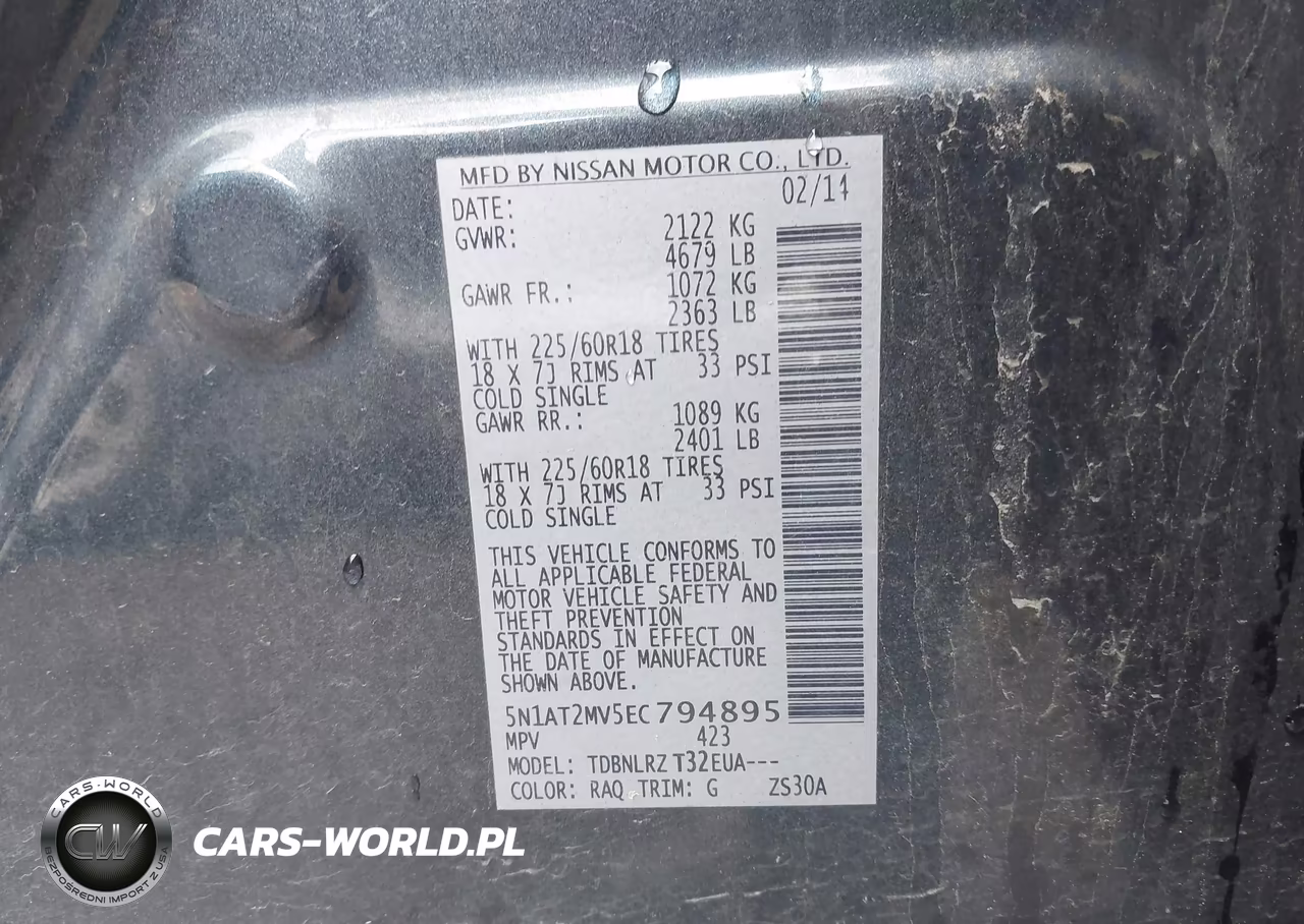 2014 Nissan Rogue Sl VIN:5N1AT2MV5EC794895 - 9