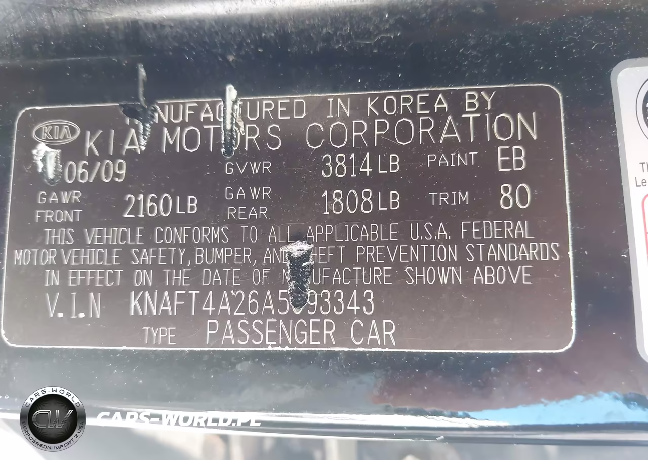 2010 Kia Forte Lx VIN:KNAFT4A26A5093343 - 9
