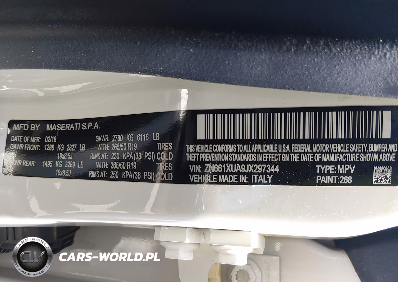 2018 Maserati Levante VIN:ZN661XUA9JX297344 - 9