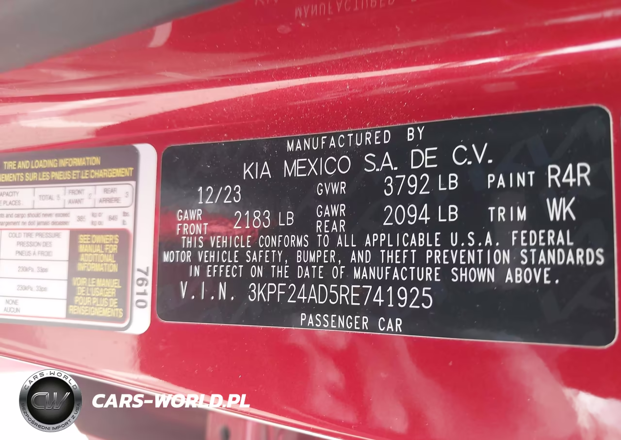 2024 Kia Forte Lxs VIN:3KPF24AD5RE741925 - 9