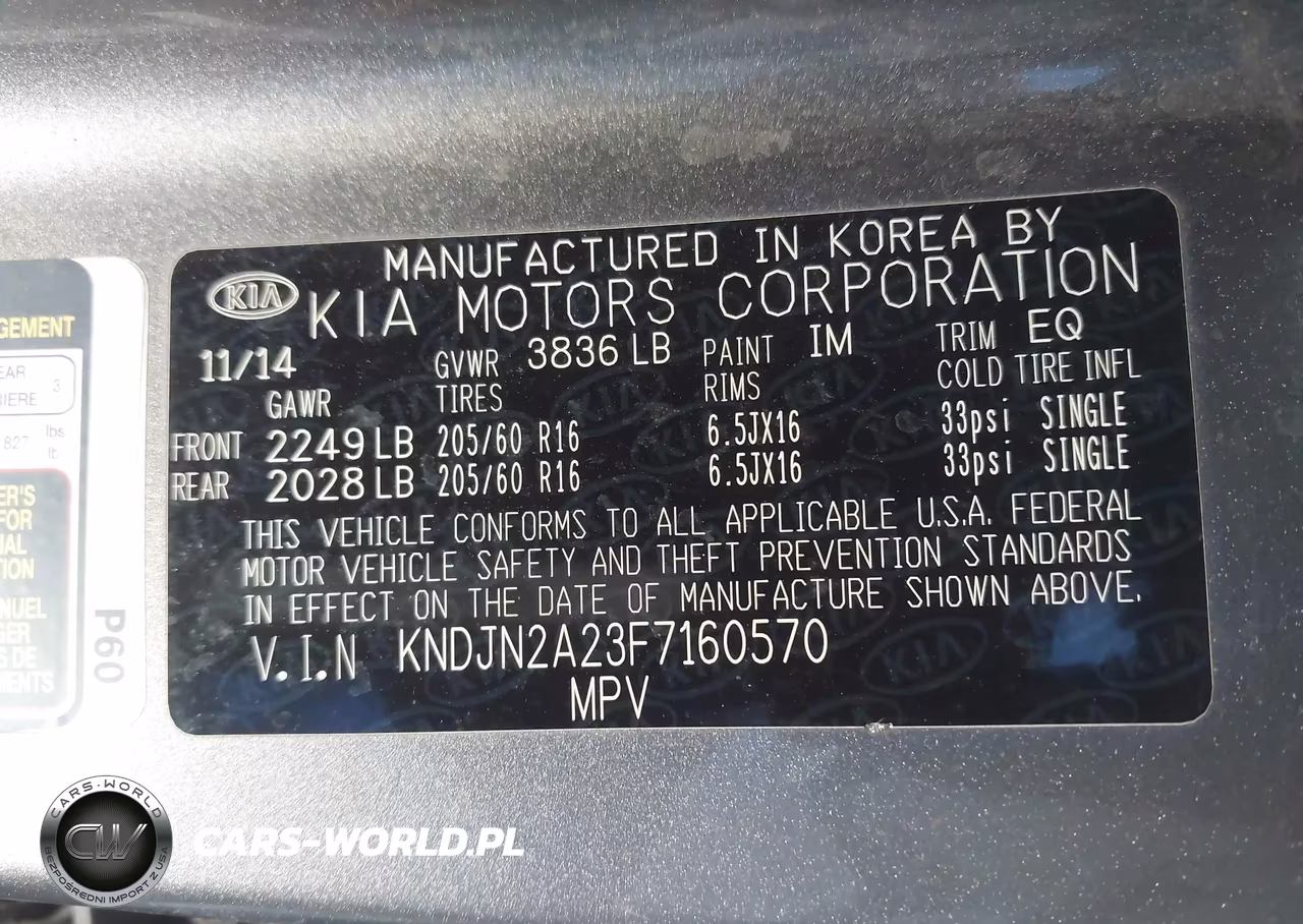 2015 Kia Soul VIN:KNDJN2A23F7160570 - 9