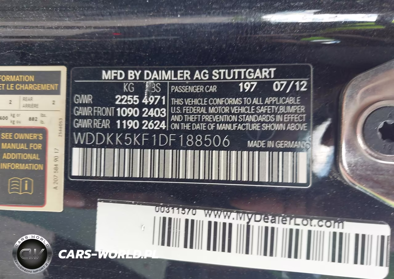 2013 Mercedes-Benz E 350 VIN:WDDKK5KF1DF188506 - 9
