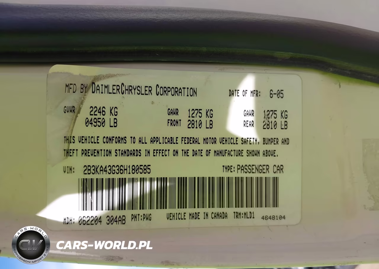 2006 Dodge Charger VIN:2B3KA43G36H180585 - 9