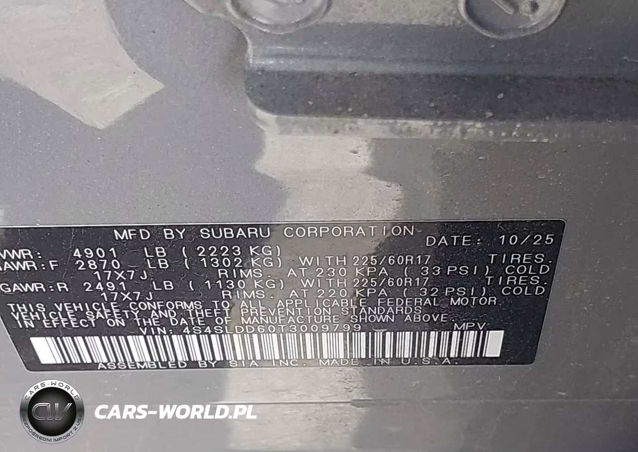 2026 Subaru Forester Premium VIN:4S4SLDD60T3009799 - 9