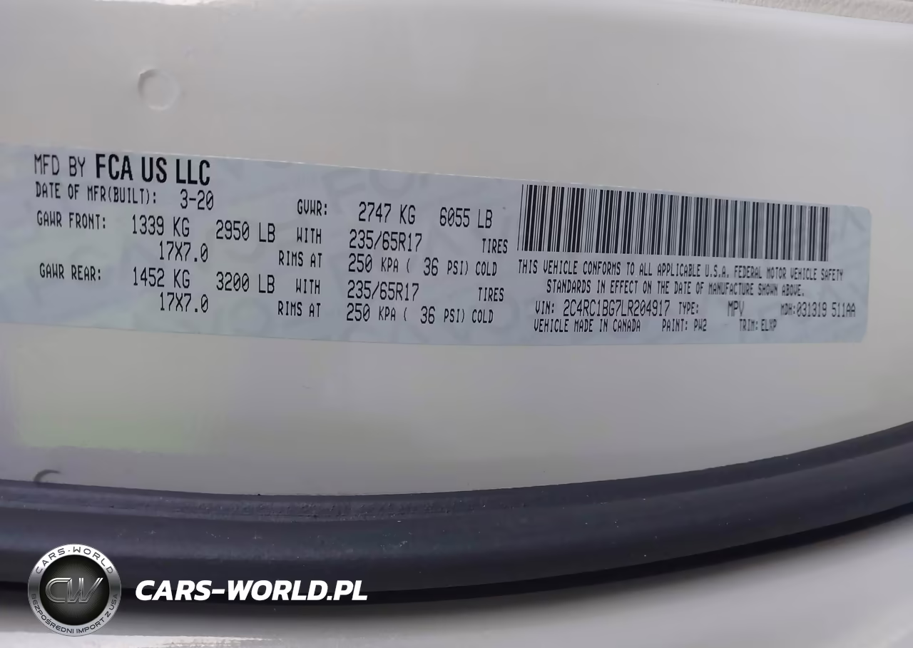 2020 Chrysler Pacifica Touring L VIN:2C4RC1BG7LR204917 - 9