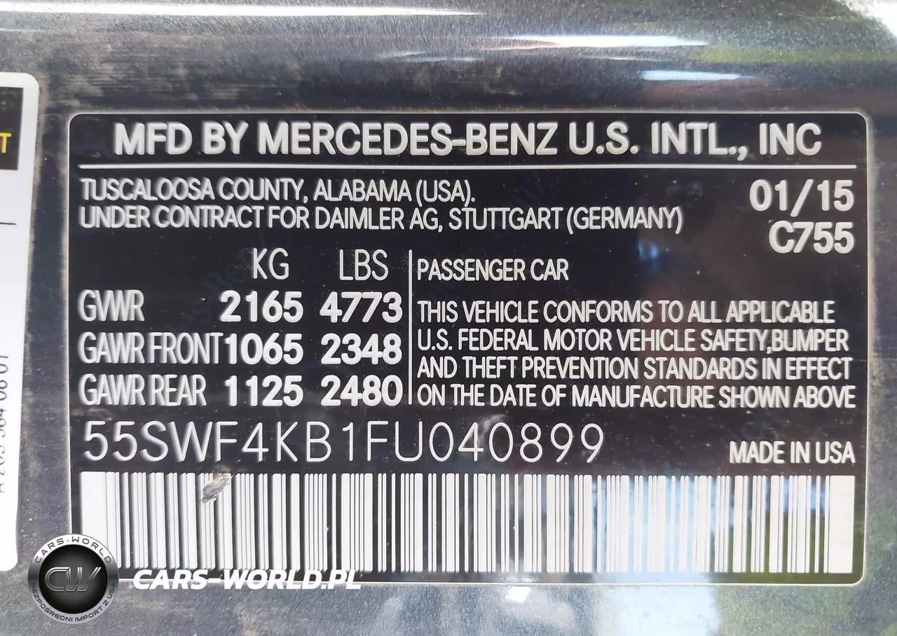2015 Mercedes-Benz C 300 Sport 4Matic VIN:55SWF4KB1FU040899 - 9
