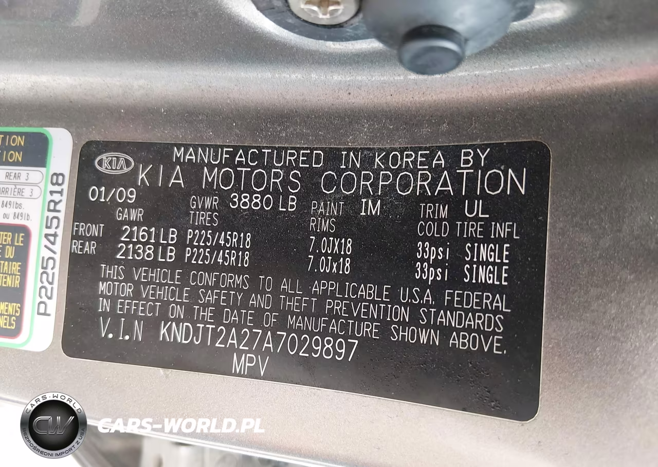 2010 Kia Soul Sport VIN:KNDJT2A27A7029897 - 9