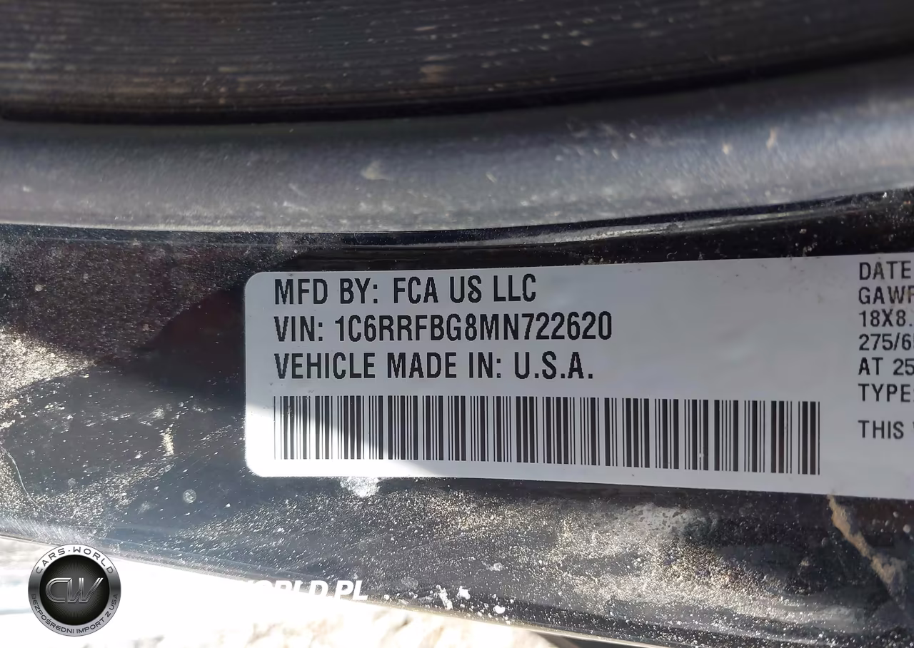 2021 Ram 1500 Big Horn 4X4 6'4 Box VIN:1C6RRFBG8MN722620 - 9