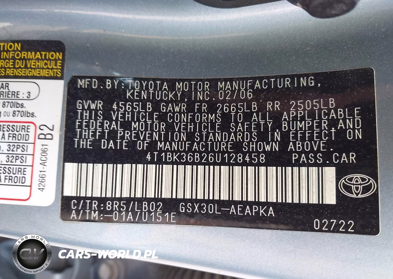 2006 Toyota Avalon Limited VIN:4T1BK36B26U128458 - 9