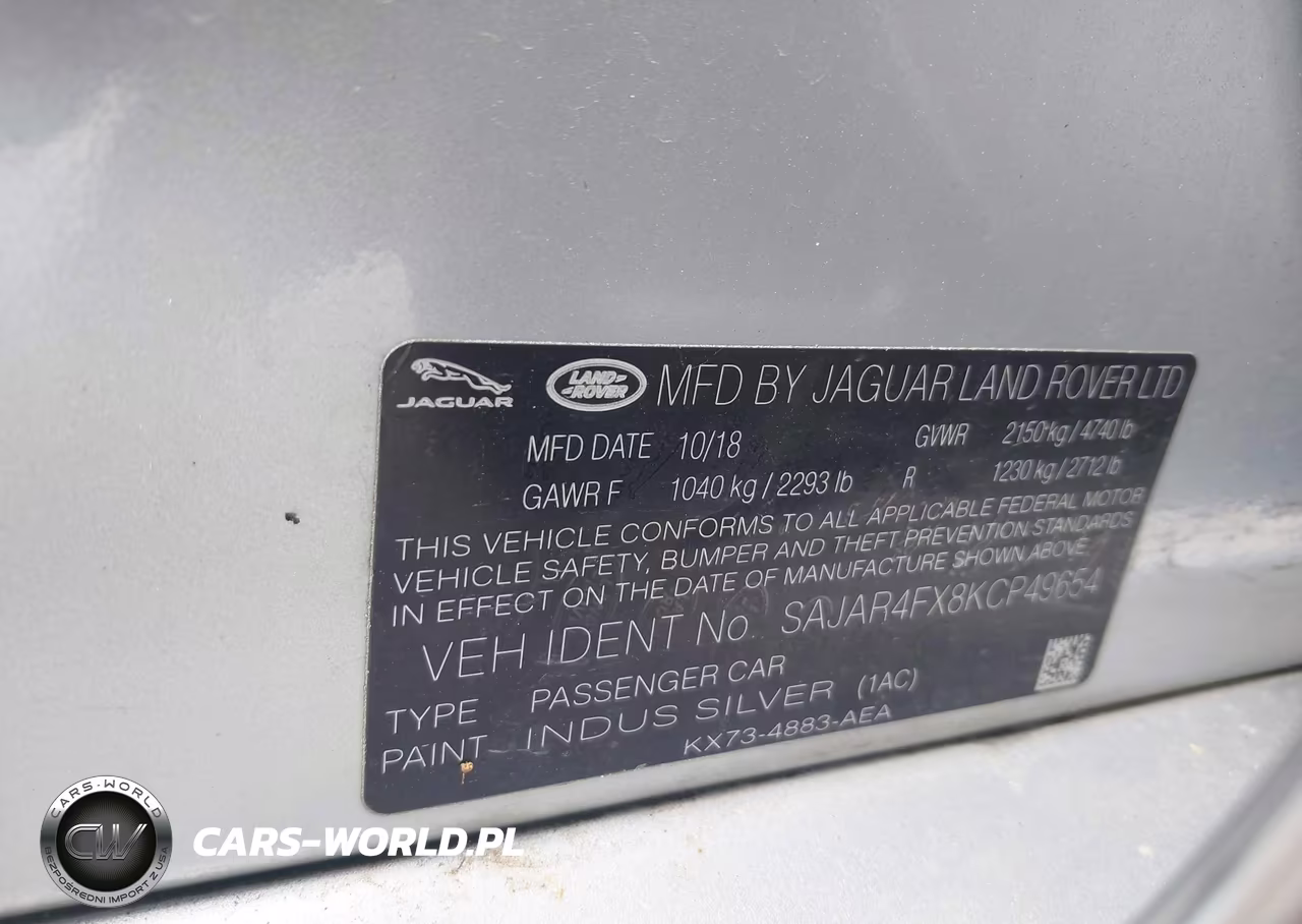 2019 Jaguar Xe 25T VIN:SAJAR4FX8KCP49654 - 9