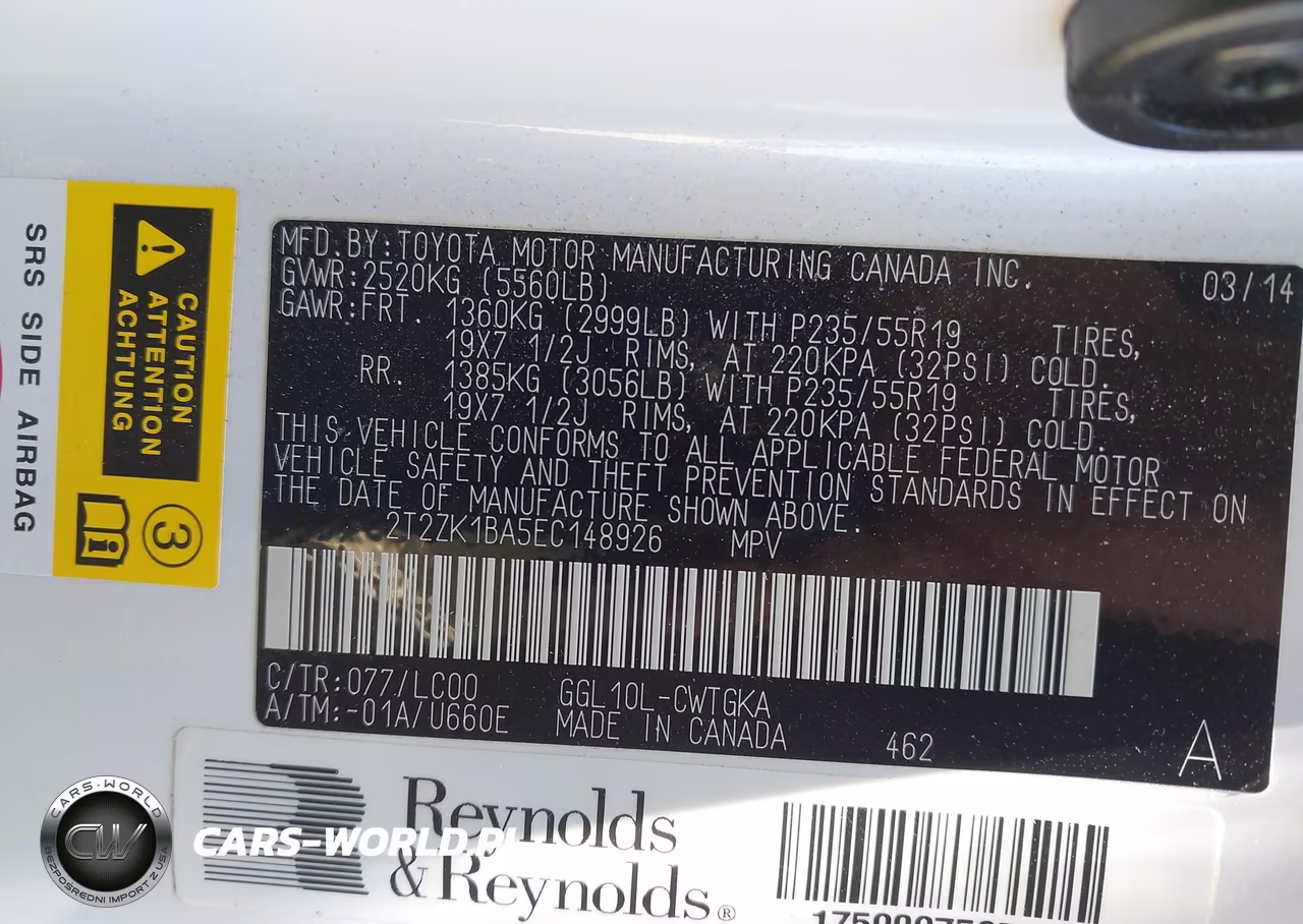 2014 Lexus Rx 350 VIN:2T2ZK1BA5EC148926 - 9