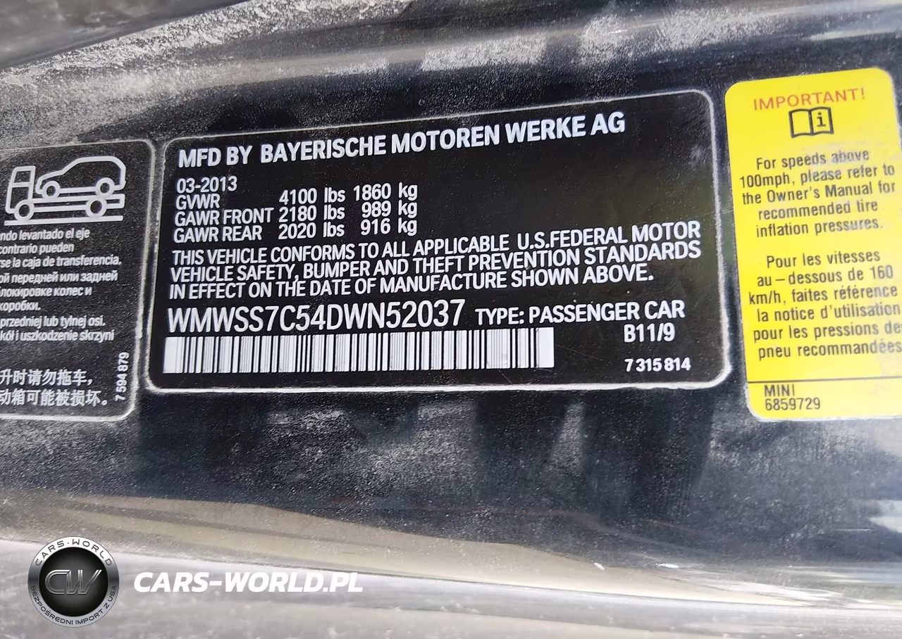 2013 Mini Paceman Cooper S VIN:WMWSS7C54DWN52037 - 9