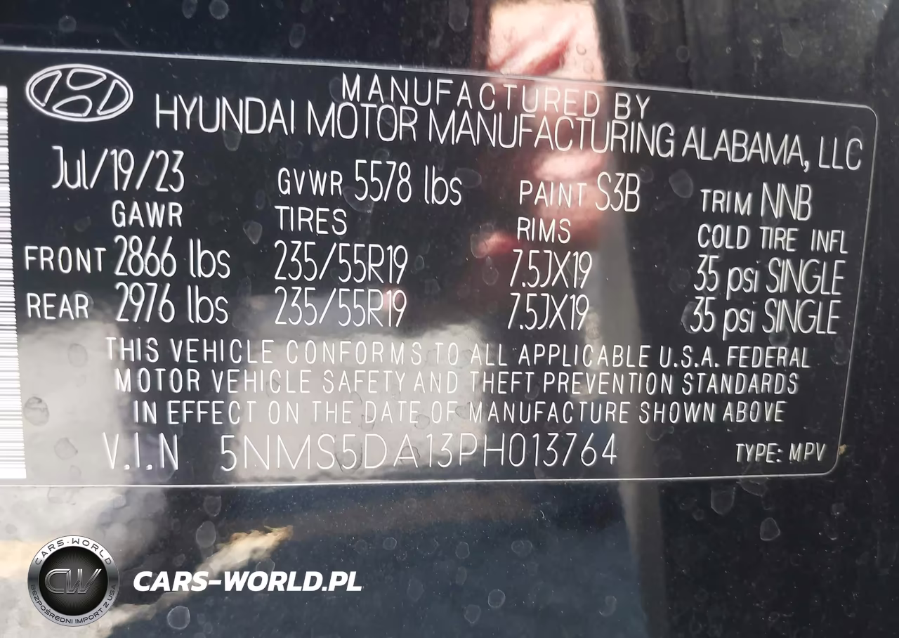 2023 Hyundai Santa Fe Hybrid Limited VIN:5NMS5DA13PH013764 - 9