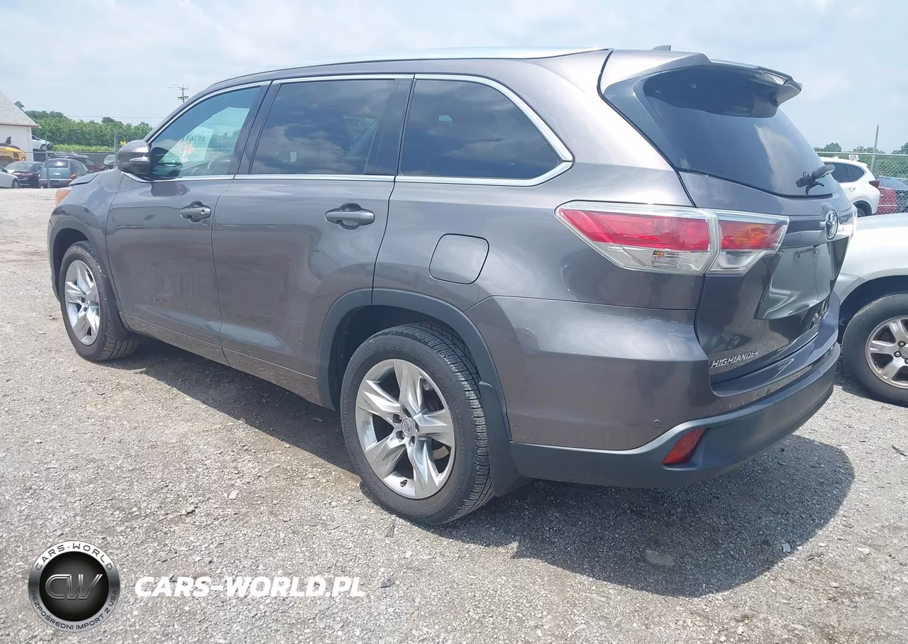 2014 Toyota Highlander Limited V6 VIN:5TDDKRFH9ES047223 - 3
