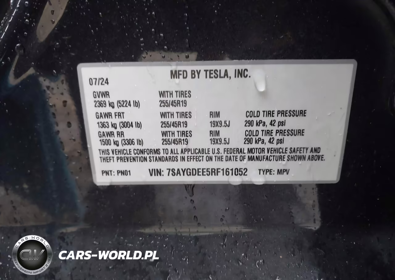 2024 Tesla Model Y Long Range Dual Motor All-Wheel Drive VIN:7SAYGDEE5RF161052 - 9