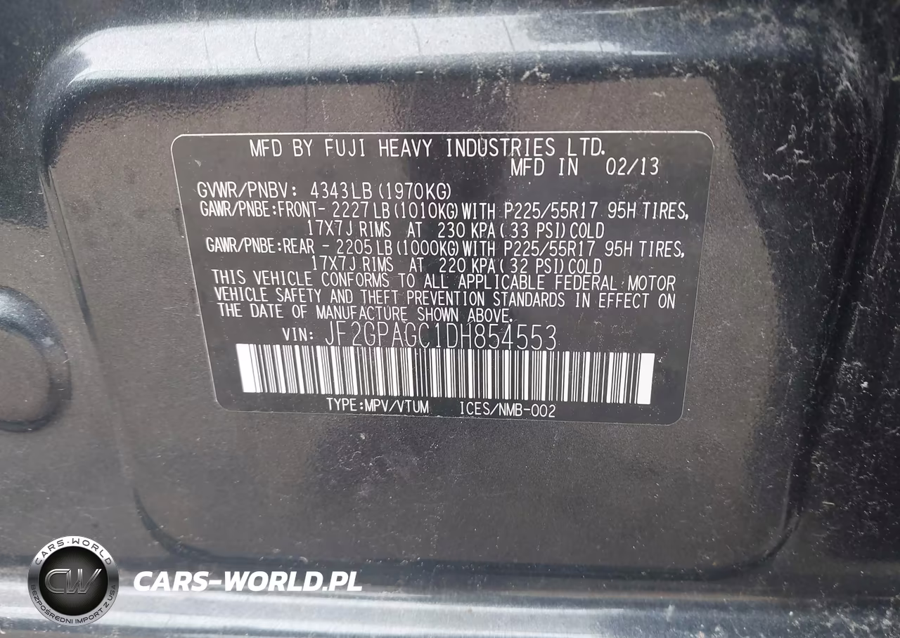 2013 Subaru Xv Crosstrek 2.0I Limited VIN:JF2GPAGC1DH854553 - 9
