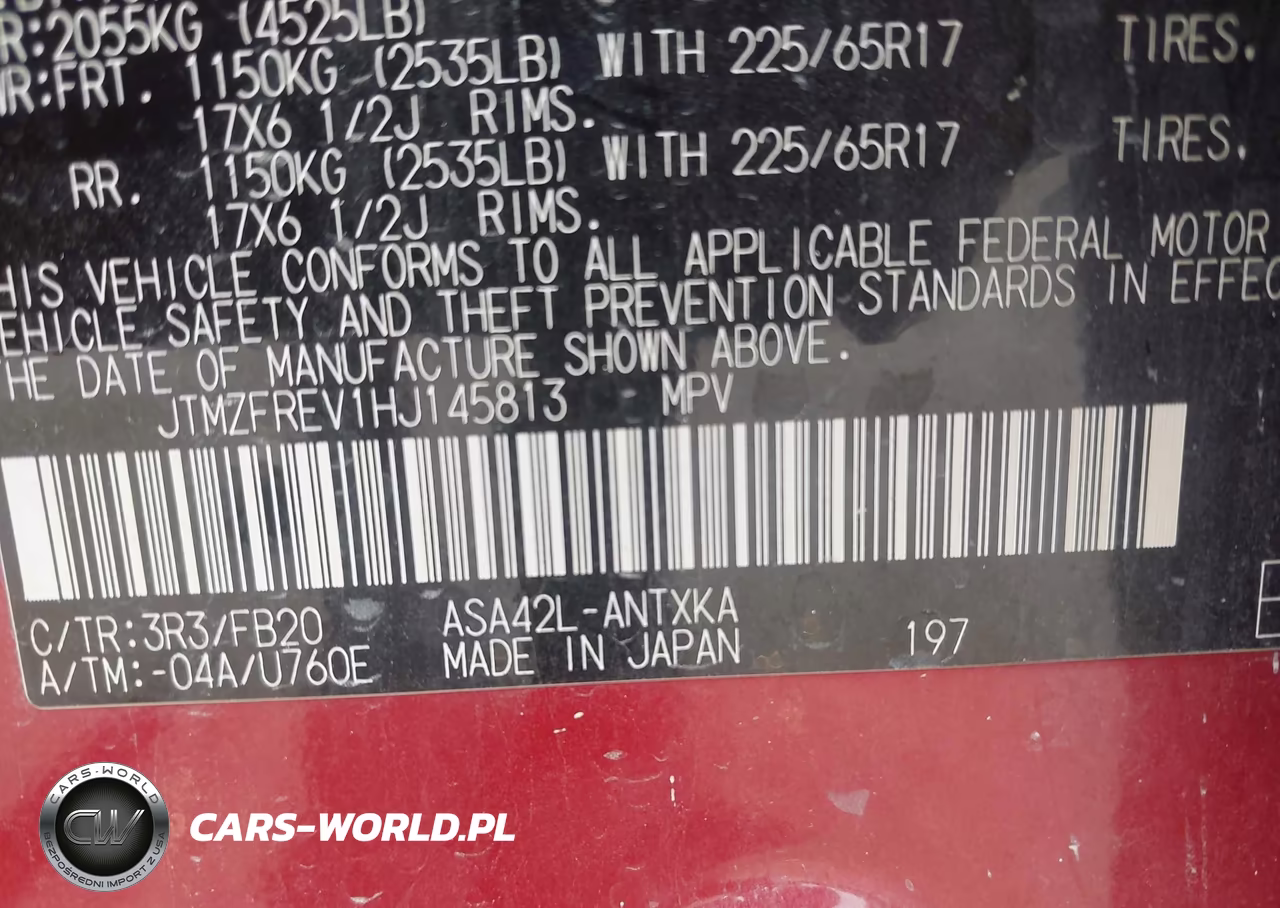 2017 Toyota Rav4 Le VIN:JTMZFREV1HJ145813 - 9